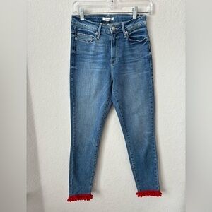 Good American good legs skinny pom-pom jeans Size 27